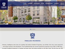 Tablet Screenshot of friedlandproperties.com